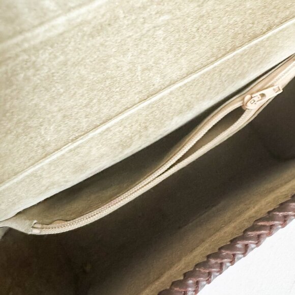 Vintage Leather Hand Tooled Floral Leaf Print Custom Made Structure Shoulder Bag - Picture 9 of 11